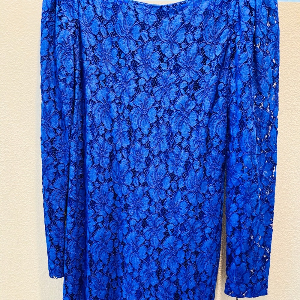 Calvin Klein lace long sleeve dress